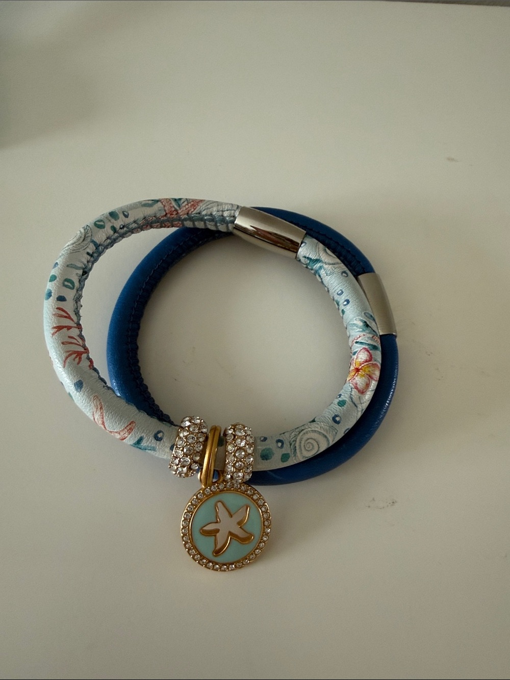 Brighton Blue and light blue gold Charm Bracelet Set - Picture 5 of 5